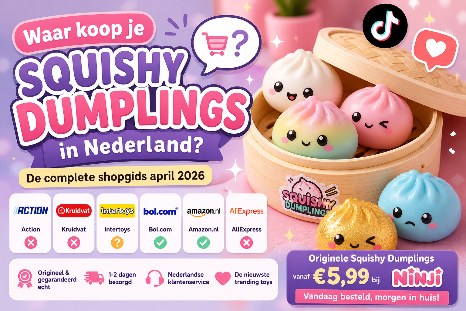 Squishy Dumplings bij Action, Kruidvat of online kopen?